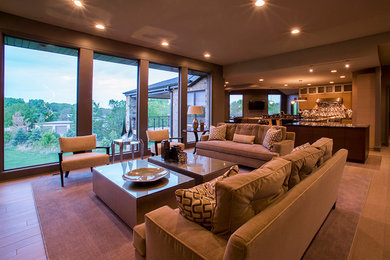 Inspiration for a living room remodel in Other