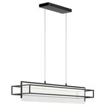 elan - Vega Linear Pendant, Matte Black - At elan, our passion is art and our medium is light; one that elevates a space and everything in it. With each piece in our collection, we create modern sculptures that define a room and your style, while bringing that all-important light to a space. It can make it bolder, softer, more inviting, or simply make an impression. We do it so you can choose that one perfect piece that you've been dreaming about that connects you and your space. Elan is backed by Kichler's commitment to quality and extensive support network. The collection uses only high-end materials and distinctive finishes, and many items are built around Integrated LED. technology.