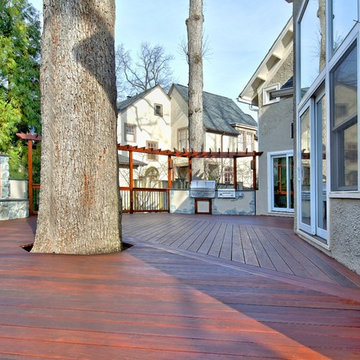 Tree Deck -- Incorporating a Beloved Tree, Making the Most of the Environmen