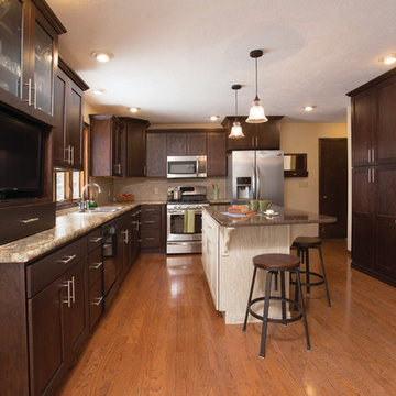 Transitional Kitchen in rural Valley Springs, South Dakota