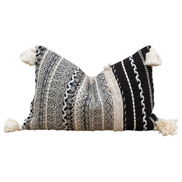 Graphite Gray Nomadic Moroccan Lumbar Pillow