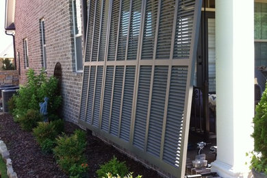 Installed shutters