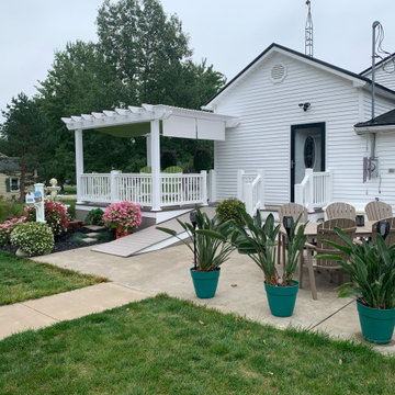 Pergola and Deck with Ramp