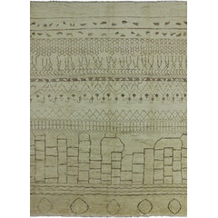Tribal Moroccan Handmade Area Rug 8x10, P5980 - Scandinavian
