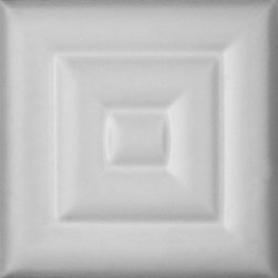 DCT LRT20 Faux Leather Ceiling Tile - White - Ceiling Tile