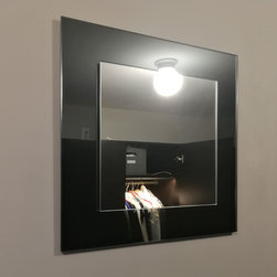 Accent Mirror, Clear on Grey. - Wall Mirrors