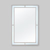 24"X36" Carlton Rectangle Bathroom Led Mirror With Defogging, Brushed Nickel