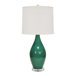 Worlds Away - Worlds Away Sabrina Ceramic Table Lamp - Table Lamps