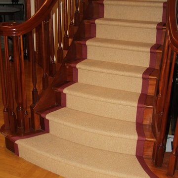 Custom Curved Wide Binding Sisal Runners