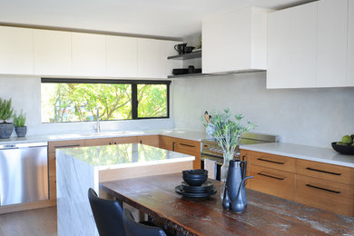 Trendy kitchen photo in Vancouver