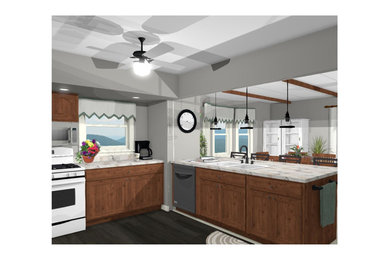 Inspiration for a craftsman kitchen remodel in Indianapolis