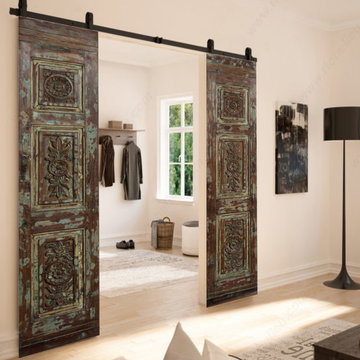 Carved Pantry Doors, Accent Barndoors