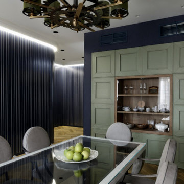 Green/ Violet Dining room