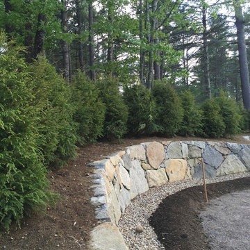 Boulder Style Retaining Wall