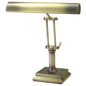 House of Troy 14" Antique Brass Piano Desk Lamp - P14-201-AB
