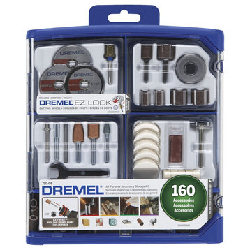 Dremel All-Purpose Rotary Tool Accessory Storage Kit, 160 Pieces