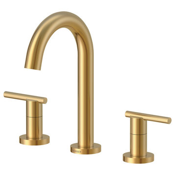 Parma Two Handle Widespread Lavatory Faucet Chrome, Brushed Bronze