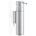 Blomus - Nexio Wall-Mount Soap Dispenser, Polished - Create a clean look in your bathroom with the help of the Nexio Wall-Mount Soap Dispenser. Featuring polished stainless steel finish and a cylindrical design, this wall-mounted dispenser makes an elegant addition to a modern bathroom or kitchen.