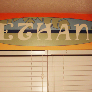 Beach Themed Boys Room Mural