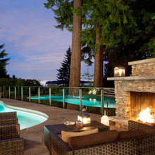Pool Deck Fireplace