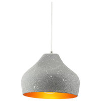 Atlas Concrete and Iron Pendant Light, Small