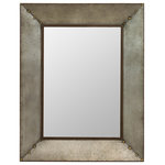 Aspire Home Accents - Glenan Farmhouse Wall Mirror - Embrace rustic charm with this farmhouse style mirror in your living room or as a bathroom vanity mirror. With a frame crafted from metal and bearing an aged finish, it’s the perfect mirror for a rustic look. This piece doesn’t lack industrial charm and will work with that style as well. Hang it vertically or horizontally for that rugged finishing touch in your space.
