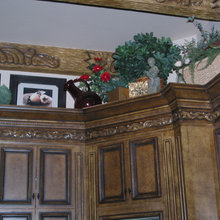 above kitchen cabinets