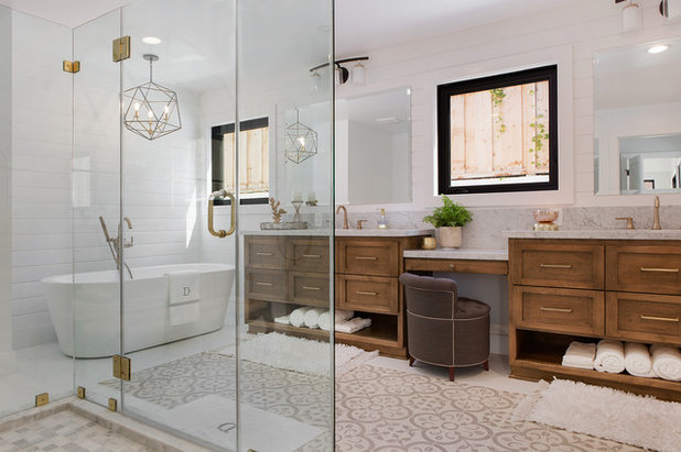 Farmhouse Bathroom by Darlene Halaby Photography