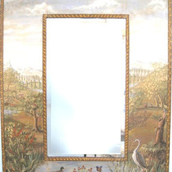 Painted Flemish  Mirror - Wall Mirrors
