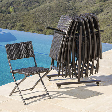 Portofino™ 8pc Woven Folding Chair Set