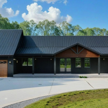 PL-61313 Pinewood Barndominium 3 Bedroom