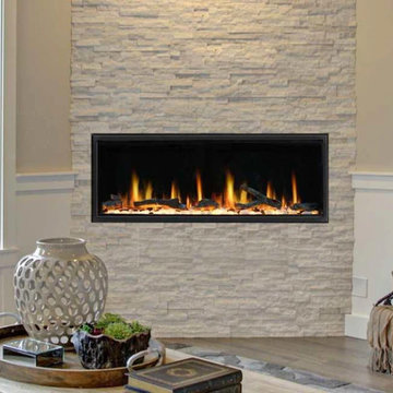 Litedeer Homes Electric Fireplaces 45-in Ultra Linear Smart Electric Fireplace