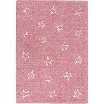 Shine On 5'4" x 7'8" area rug in color Blush