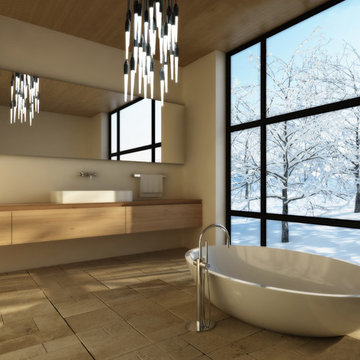 Bathroom Lighting: Icicle Disk by Boyd Lighting