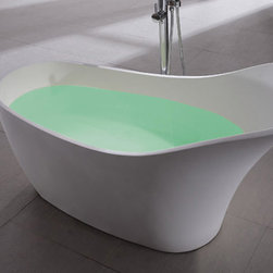 ADM Bathroom Freestanding Bathtub, White, 66.7" - SW-137W (67 x 30) - Bathtubs