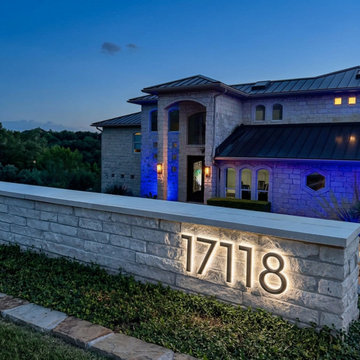 Modern Backlit LED House Numbers