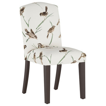 Janet Camel Back Dining Chair, Audobon Cream Green
