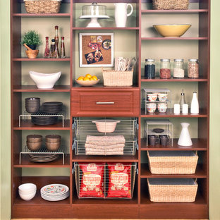 Small kitchen pantry remodeling - Kitchen pantry - small single-wall kitchen pantry idea in Birmingham