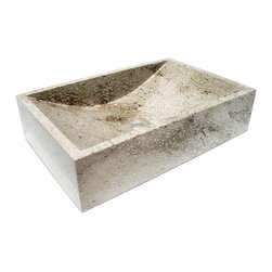 D'Vontz Blok Stone Vessel in Coral Stone - Products