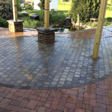 Reclaimed Brick Paver Patio Installation