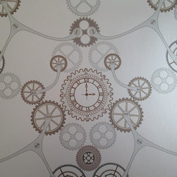 Clockwork Copper Wallpaper detail - Wallpaper