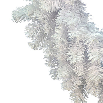 Vickerman Crystal White Spruce Wreath, 24", Unlit