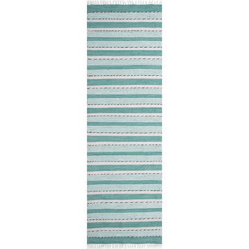 Eastman Rug, Turquoise, 2'6"x8'