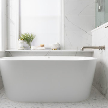 Bright and Modern Primary Bathroom