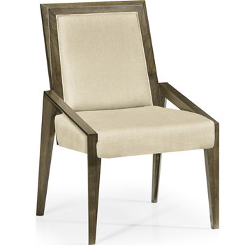 Gatsby Contemporary Art Deco Dining Side Chair - Gray Walnut