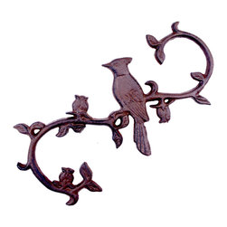 Import Wholesales - Cast Iron S Style Plant Hook, Bluejay, 11.5" Long - Planter Hardware And Accessories