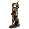 Consigned French Bronze Sculpture of Indian Warrior by Thomas Cartier