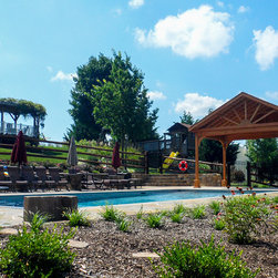 Poolside Focal Point: A Gable Ramada - Gazebos