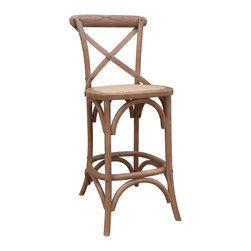 Toulon Counter Stool in Honey Oak - Bar Stools And Counter Stools
