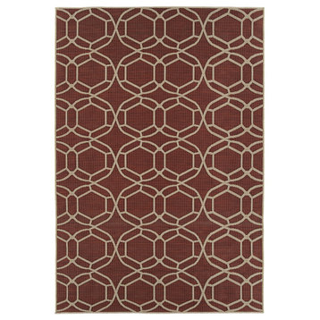 Kaleen Cove Collection Red 2' X 3' Rug